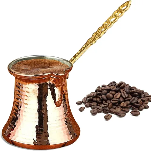Vista 17 de Cafetera turca Hakan Hervidor de agua para estufa, cafetera, calentador de mantequilla, chocolate y leche Calentamiento uniforme y rápido