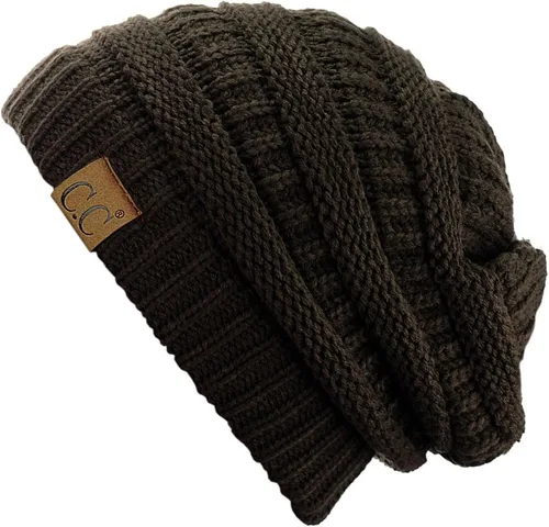 Vista 393 de C.C Trendy Warm Chunky Soft Stretch Cable Knit Beanie