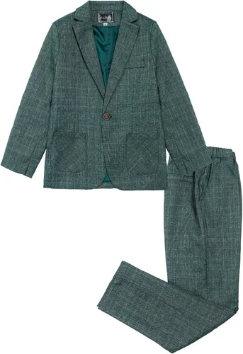 Vista 2 de Conjunto de 2 piezas para niños y niñas, conjunto de pantalones y blazer a la moda para bodas