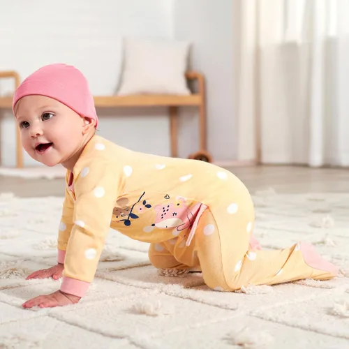 Vista 2 de Gerber Sleep 'N Play (2 unidades para bebés y niñas, recién nacidas), Foxy Lindo