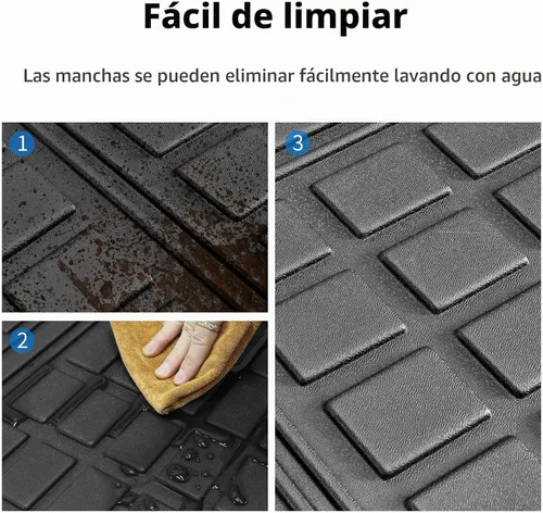 Vista 6 de para alfombrillas de piso y forro de carga y alfombrillas de respaldo de 2007-2016 Jeep Compass/Patriot 2007-2012 Dodge Caliber. Juego de 38-44