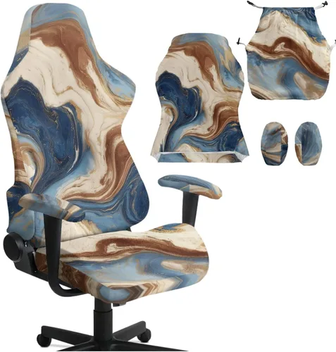 Vista 16 de Fundas para silla de juegos con cremallera de mariposa, elásticas, fáciles de poner y quitar, funda de silla de oficina de ensueño, decoración