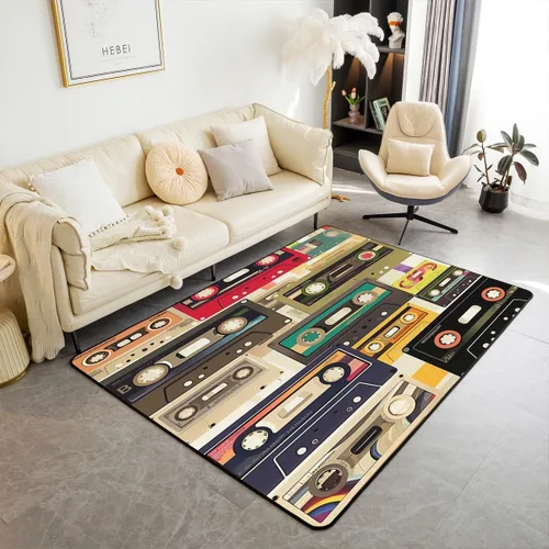 Vista 46 de jejeloiu Cute Mushroom Decor Rugs for Living Room Bedroom for Kids Boys Girls Area Rug 3x5 Botanical Plants Decorative Carpet Cartoon Mushrooms