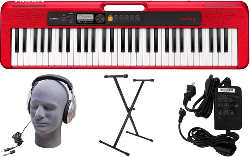 Vista 14 de Casio CT-S200BK EPA - Paquete de teclado prémium de 61 teclas con auriculares, soporte, fuente de alimentación, cable USB de 6 pies y software