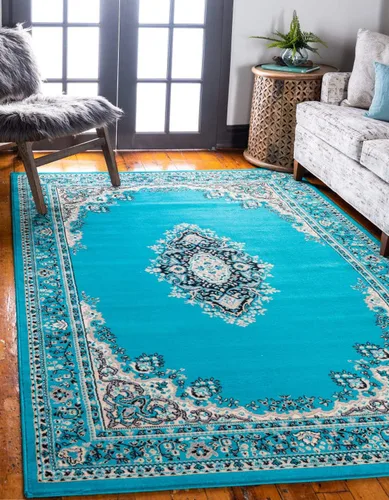 Vista 15 de Unique Loom - Alfombra de área estilo persa tradicional de la colección Reza, de 2 pies 2 pulgadas x 3 pies, colores negro y beige