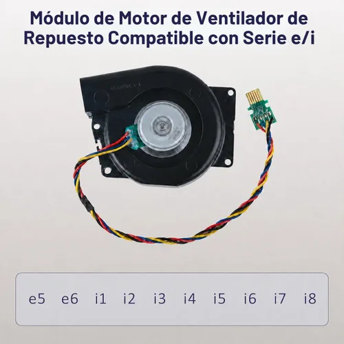 Vista 3 de Módulo de ventilador de motor de repuesto compatible con iRobot Roomba e5 e6 i1-i8+ y j5-j9+ Series Robot Aspirador, conjunto de ventilador de motor