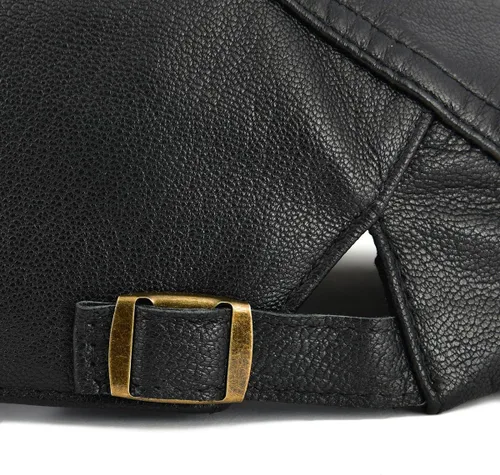 Vista 7 de VOBOOM Gorra de hiedra de cuero genuino ajustable para hombres y mujeres