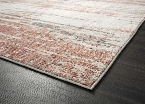 Vista 4 de Abani Laguna LAG110E - Líneas de goteo gris naranja (5'3" x 7'6")