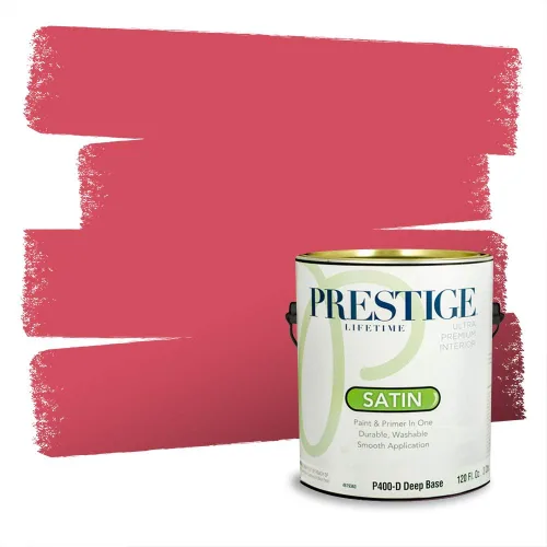 Vista 493 de Prestige Paints Pintura exterior e imprimación en uno, 1 galón, plano, coincidencia comparable de Valspar* Amber Rose*