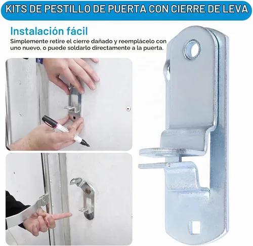Vista 4 de Cerradura de puerta de remolque de carga para rampa candado Race Bar Lock