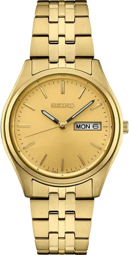 Vista 7 de Reloj SEIKO para hombres - Esenciales - con calendario de día/fecha, caja/pulsera de acero inoxidable y resistente al agua hasta 100 m GRIS - SUR432