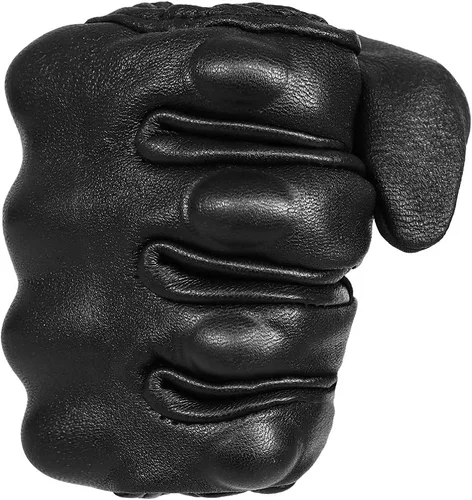 Vista 5 de Guantes de motocicleta de piel de cabra de dedo completo con pantalla táctil, para hombre y mujer, sin perforaciones, tallas S, M, L, XL y XXL