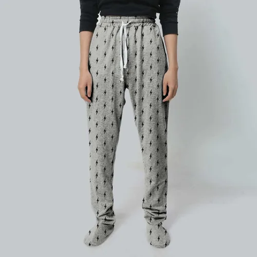 Vista 2 de Pantalones deportivos con pies para mujer, cintura elástica, holgados, casuales, con bolsillos, cordón ajustable, pantalones de pijama a cuadros