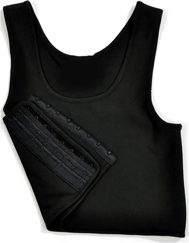 Vista 3 de Carpeta elástica para el pecho para mujer Tomboy transpirable para pecho grande FTM, camiseta sin mangas