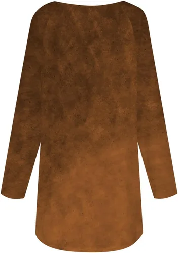 Vista 4 de Trajes de otoño para mujer, con estampado de manga larga, cuello redondo, casual, holgados, cómodos y elegantes