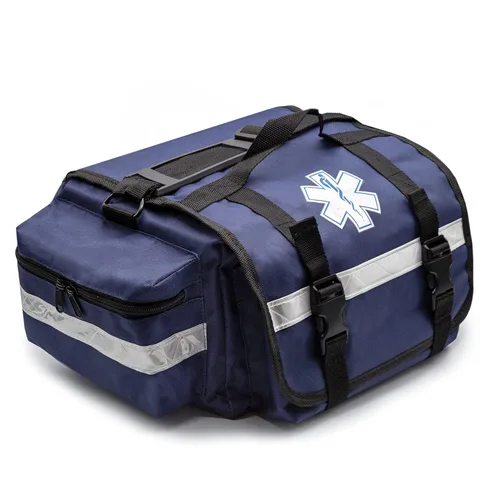 Vista 8 de Primacare KB-RO74-BK Bolsa de trauma de primera respuesta, 17 x 9 x 7 pulgadas, negro, organizador de suministros médicos EMT/EMS con separadores