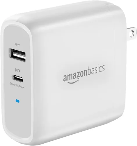 Vista 14 de Amazon Basics Cargador de pared USB-C GaN de 30W de un puerto con Power Delivery PD para tabletas y teléfonos