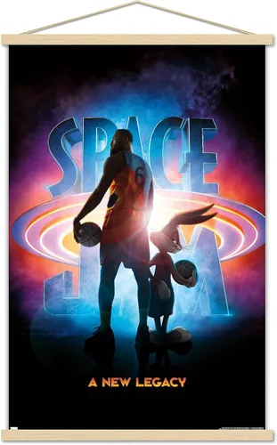 Vista 16 de Trends International Space Jam: A New Legacy - Póster de pared de teaser, 22.4 pulgadas de largo x 14.7 pulgadas, versión enmarcada en madera