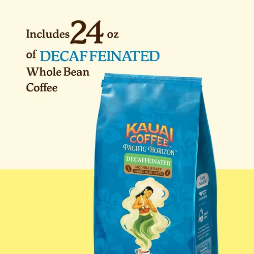Vista 7 de Kauai Coffee Café de grano entero, suave, no amargo, arábica puro de tostado medio, notas florales y aroma brillante, cultivado en la granja de café