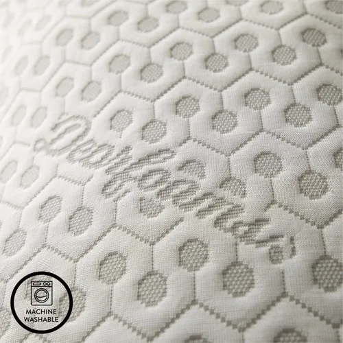 Vista 5 de Dearfoams Almohadas de cama tamaño estándar/queen - Juego de 2 almohadas de cama con infusión de carbón con funda de punto suave para dormir