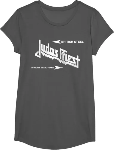 Vista 22 de Judas Priest Camiseta British Steel Negro