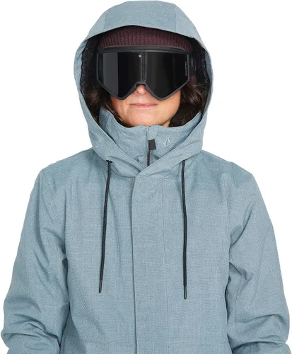 Vista 14 de Volcom Sherwin - Chaqueta de invierno con capucha aislada para snowboard y esquí para mujer