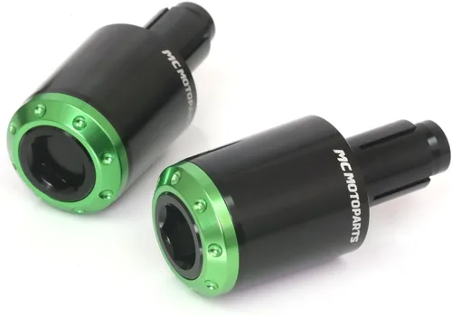 Vista 8 de Atom CNC Bar End Pesos para Yamaha Xmax 300 2017 – 2018, Negro