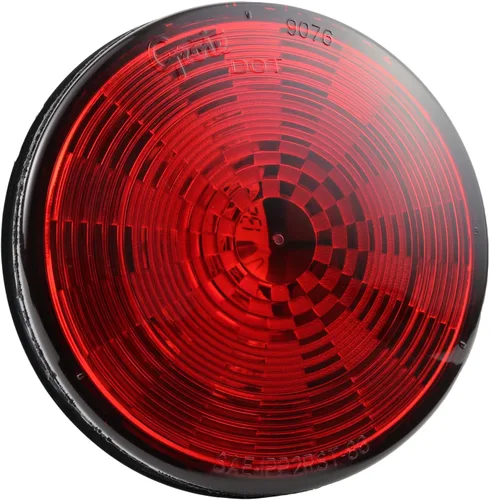 Vista 7 de Grote 54702 Luces LED Ovaladas de 6" de Parada, Trasera y Giro con Respaldo Integrado, Carcasa Rígida Integrada Rojo