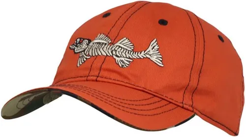 Vista 7 de WITHMOONS Sombrero de pesca de algodón bordado de hueso de pescado Trucker Dad Gorra de béisbol YZ10119