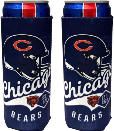 Vista 34 de Paquete de 2 soportes para latas de fútbol de 12 onzas, delgado y delgado, aislador de bebidas Huggie Cooler Coozies (Arizona (cardenales))