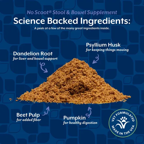 Vista 5 de NaturVet - No Scoot para perros - Plus calabaza - Apoya la salud de las glándulas anales y función intestinal - Mejorado con pulpa de remolacha