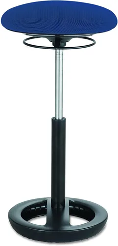 Vista 11 de Safco Twixt - Silla de asiento con movimiento activo, soporte ergonómico, altura ajustable, malla negra