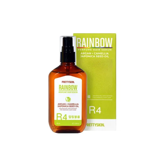 Vista 9 de PRETTYSKIN Rainbow Perfume Suero vegano para el cabello con aceite de argán, aceite de almendras dulces, aceite de jojoba, aceite de macadamia