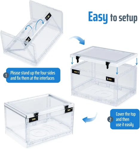 Vista 7 de Caja de seguridad con casillero, caja de seguridad para oficina, escuela, artículos personales para el hogar, gabinete con cerradura