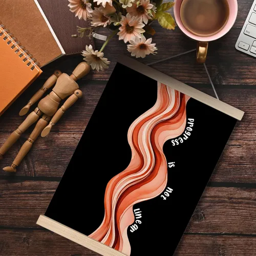Vista 3 de Lienzo decorativo inspirador de salud mental para colgar pósteres, impresiones abstractas positivas para decoración de pared para terapia