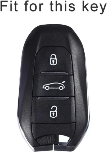 Vista 2 de POCHY Key Fob Cover For Peugeot 2008 3008 4008 5008 308 408 508 Citroen C4 C4l C6 C3-xr Picasso Ds3 Ds4 Ds5 Car Key Case Bag Cover Fob Holder