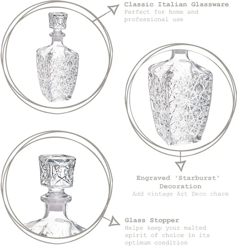 Vista 2 de Bormioli Rocco Verre à décanter Pour spiritueux Dedalo - 27.1 fl oz (28 oz)