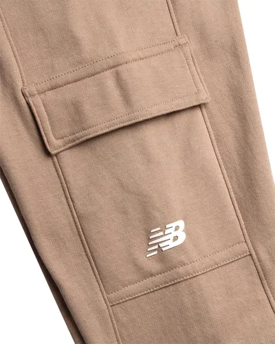 Vista 34 de New Balance Pantalones deportivos para niña, forro polar de mezcla de algodón suave con cordón y bolsillos (tallas 8-16)
