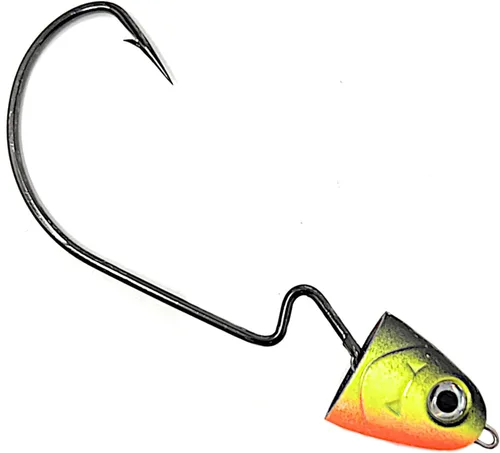 Vista 8 de Reaction Tackle Swimbait Swing Jig Head - Bass Fishing Lure, Ideal Bait for Saltwater Fishing and Freshwater, Weighted Weedless Hooks