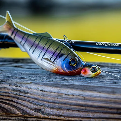 Vista 3 de 6th Sense Treble Head Line-Thru Jig Head for Soft Plastic Swimbaits Baby Shad
