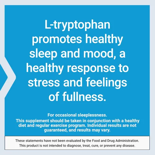 Vista 6 de Life Extension L-Tryptophan, 500 mg, Encourages Healthy Serotonin Levels and Promotes Healthy Sleep, Mood, Stress Response & Satiety, Gluten-Free