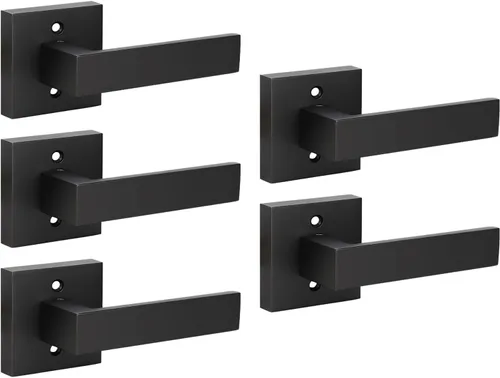 Vista 161 de KNOBWELL - Juego de cerradura con 1 picaporte resistente para puertas de una cara, ideal para puertas interiores reversibles, 0.93 libras