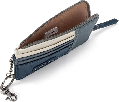 Vista 3 de The Sak Cartera Iris en piel, tarjetero elevado con llavero