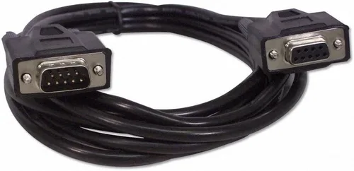Vista 5 de YCS basics Cable de extensión serie DB9 de 9 pines, color negro, RS232 macho/hembra (15 pies)
