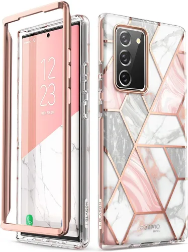 Vista 5 de i-Blason Cosmo Series - Funda diseñada para Galaxy Note 20 5G de 6.7 pulgadas (versión 2020), diseño de mármol sin protector de pantalla integrado
