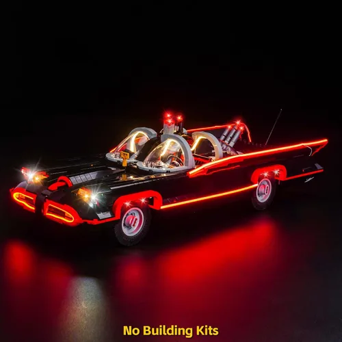 Vista 2 de BrickBling Luz compatible con Lego The Classic TV Series Batmobile
