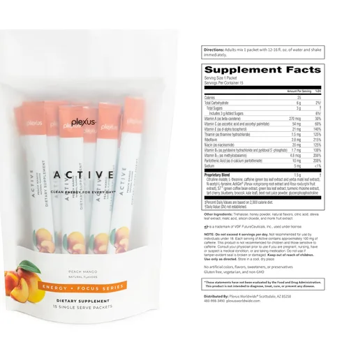 Vista 7 de Plexus Active® Mango Melocotón