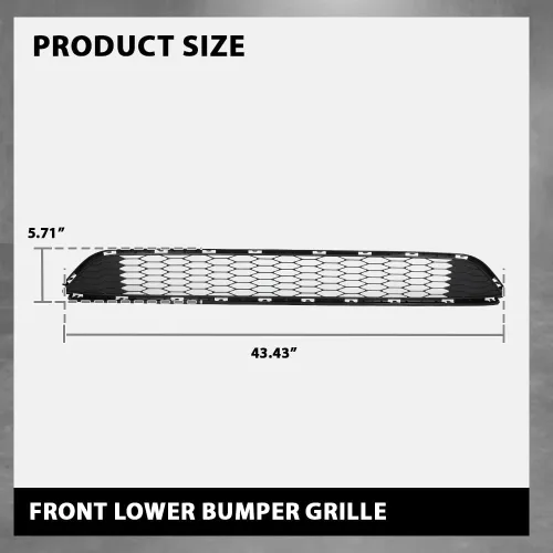 Vista 4 de G-PLUS Rejilla inferior para parachoques delantero, compatible con Ford Edge 2015-2018, BTPS7453MBK, FT4Z-17K945-AA BTPS7453MBK, FT4Z-17K945-AA