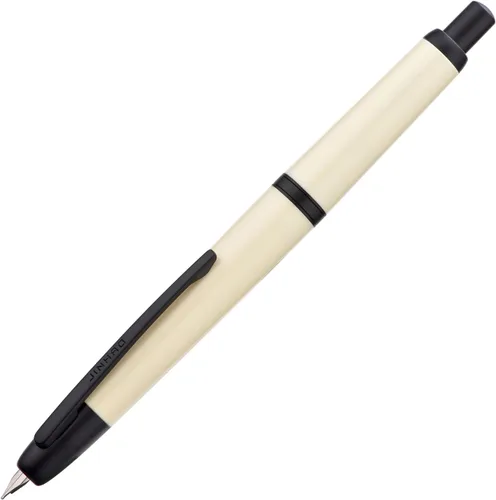 Vista 16 de Jinhao 20 Press Pluma estilográfica, azul oscuro con plumín fino retráctil y juego de convertidor de tinta (clip plateado)