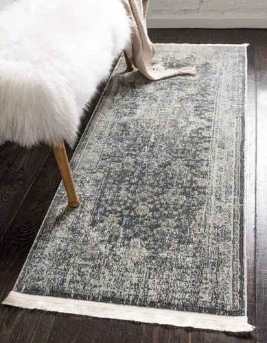 Vista 10 de Unique Loom Baracoa Collection - Alfombra de área La Cabana (2' 2" x 3' 1", gris humo/marrón)